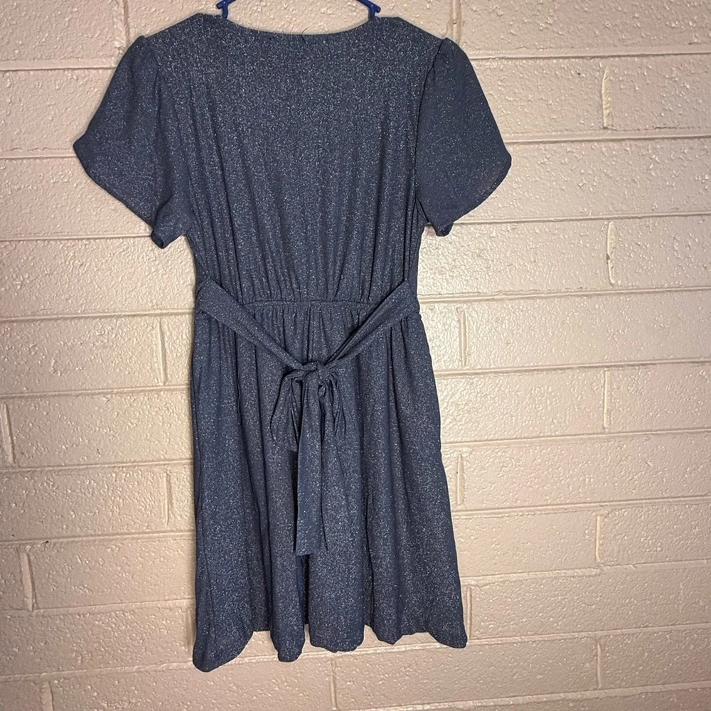 Camellia Elegant Navy Blue Dress